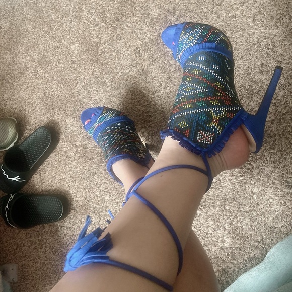 Faydra Heeled Sandal Shoe Dazzle SZ 6 - Picture 8 of 8